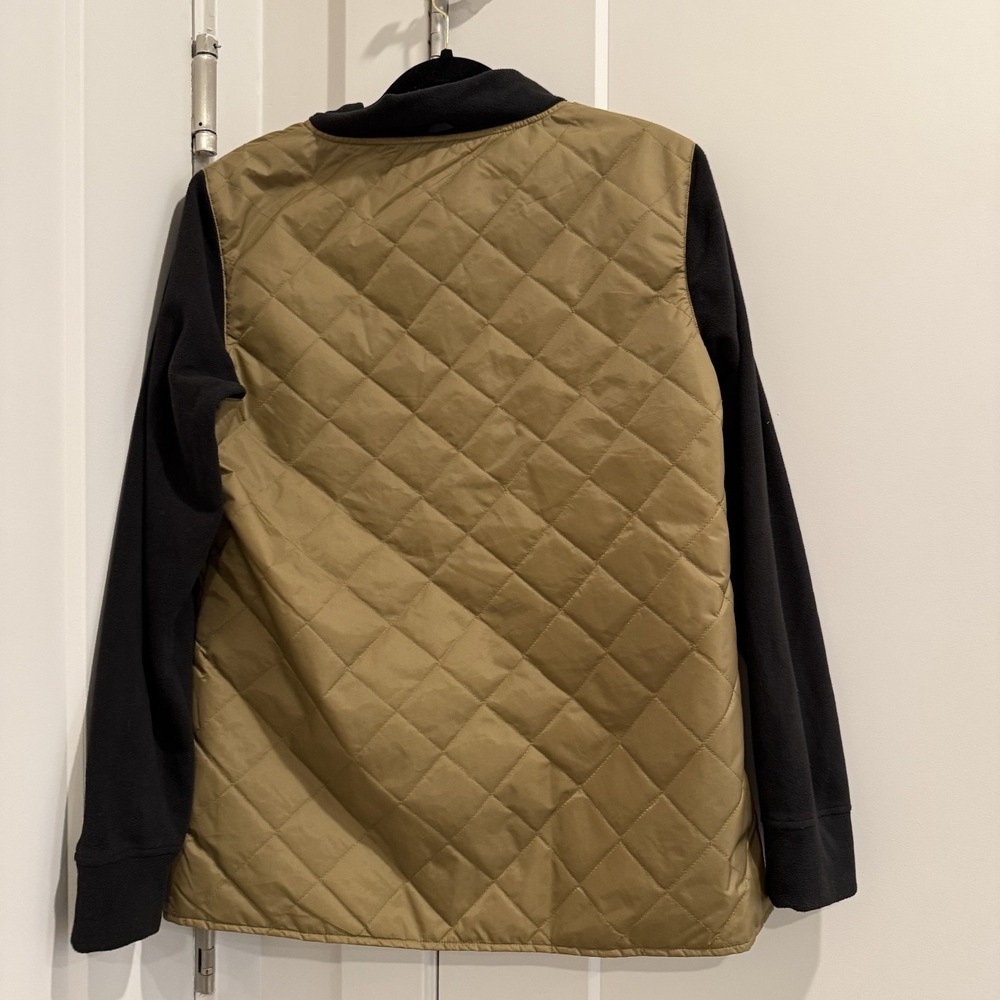 686 Aries Smarty Quilted Fleece Jacket Tan Black Ski‎ Snowboard Women Large - Picture 2 of 8